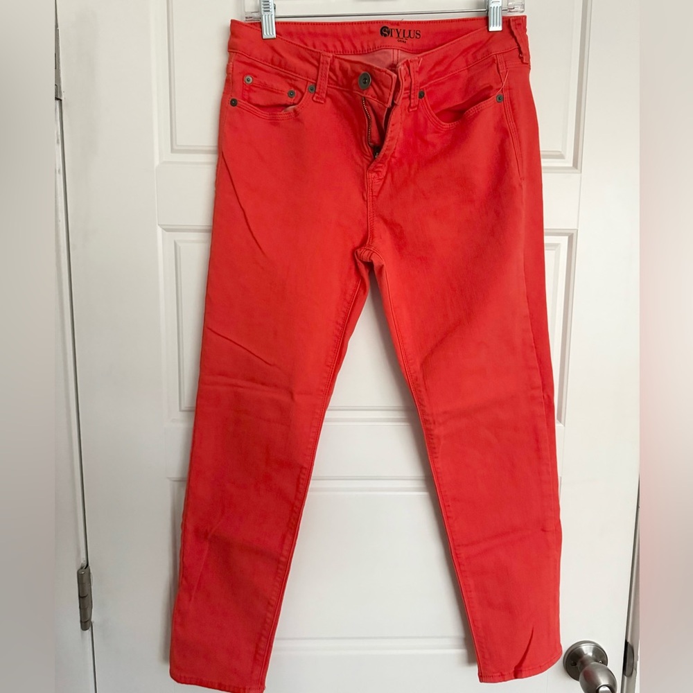 Orange jeans
